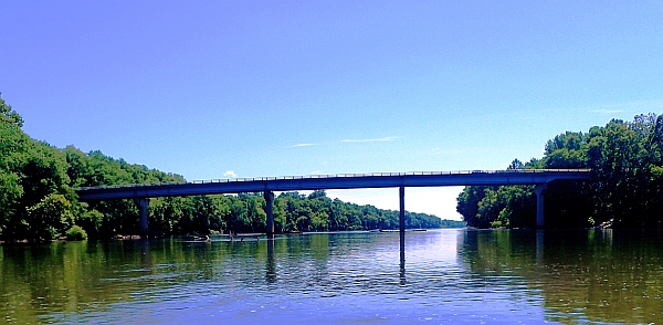 The James River at Columbia Virginia