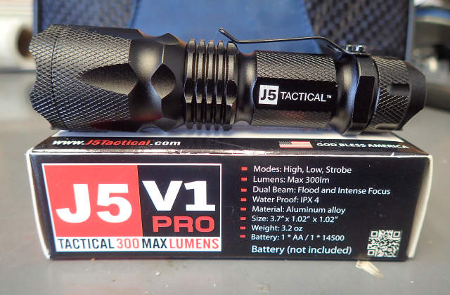 J5 tactical v1 pro flashlight