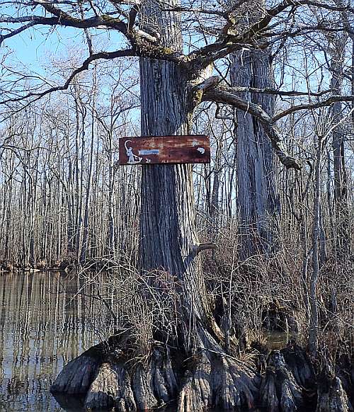 An old fishing sign.
