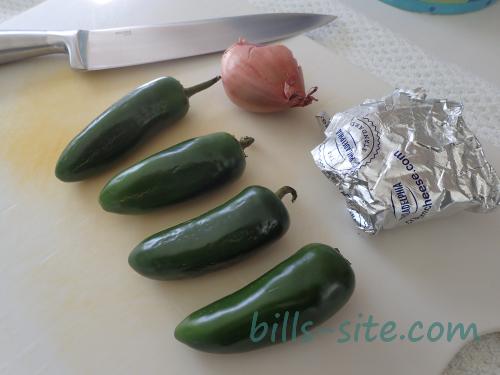 ingredients for our smoked jalapenos with cream cheese and bacon