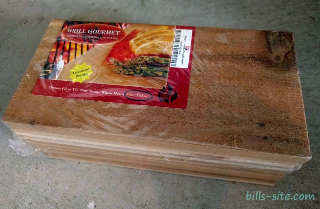 A 12 pack of cedar grilling planks.