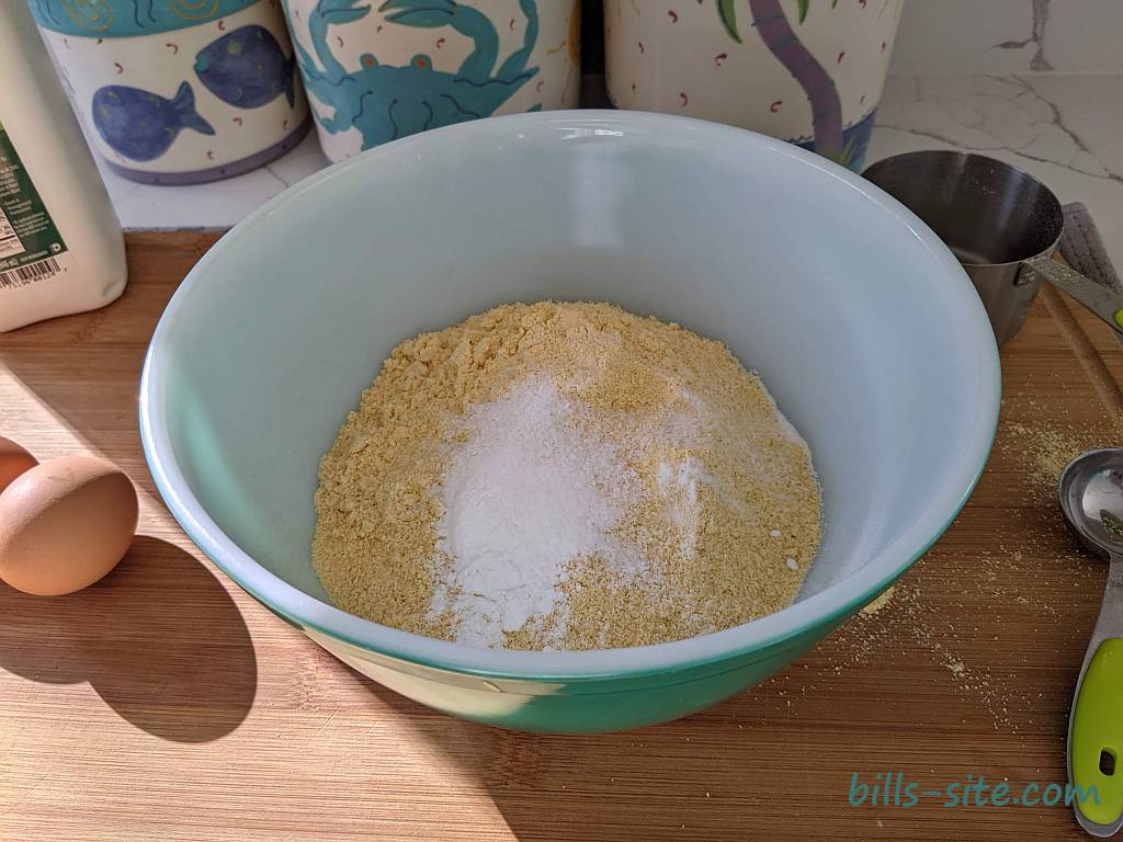 cornbread dry ingredients mixed together